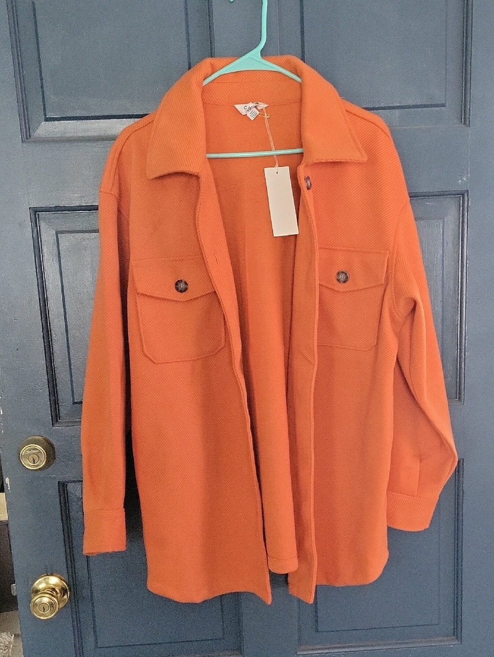 Orange Overshirt Jacket